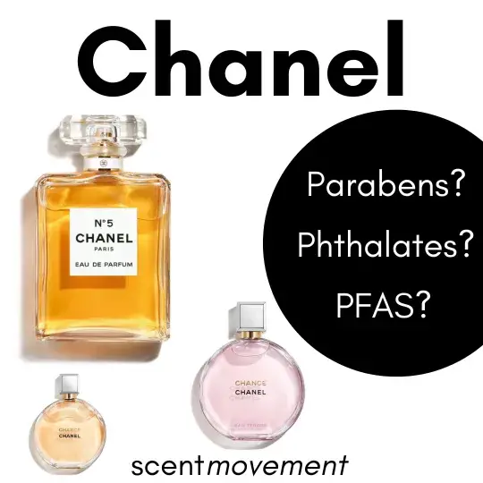 A Bottle Of Chanel Perfume On A Uniform Yellow Background, With A