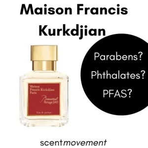 Maison Francis Kurkdjian - Parabens, PFAS